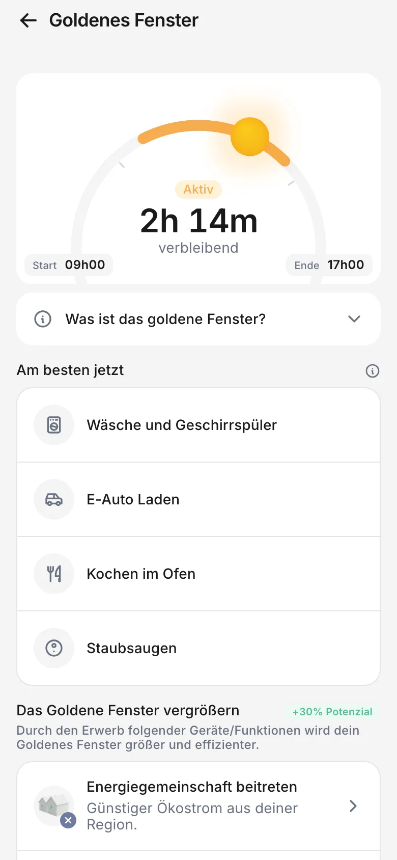 Seite Goldenes Fenster